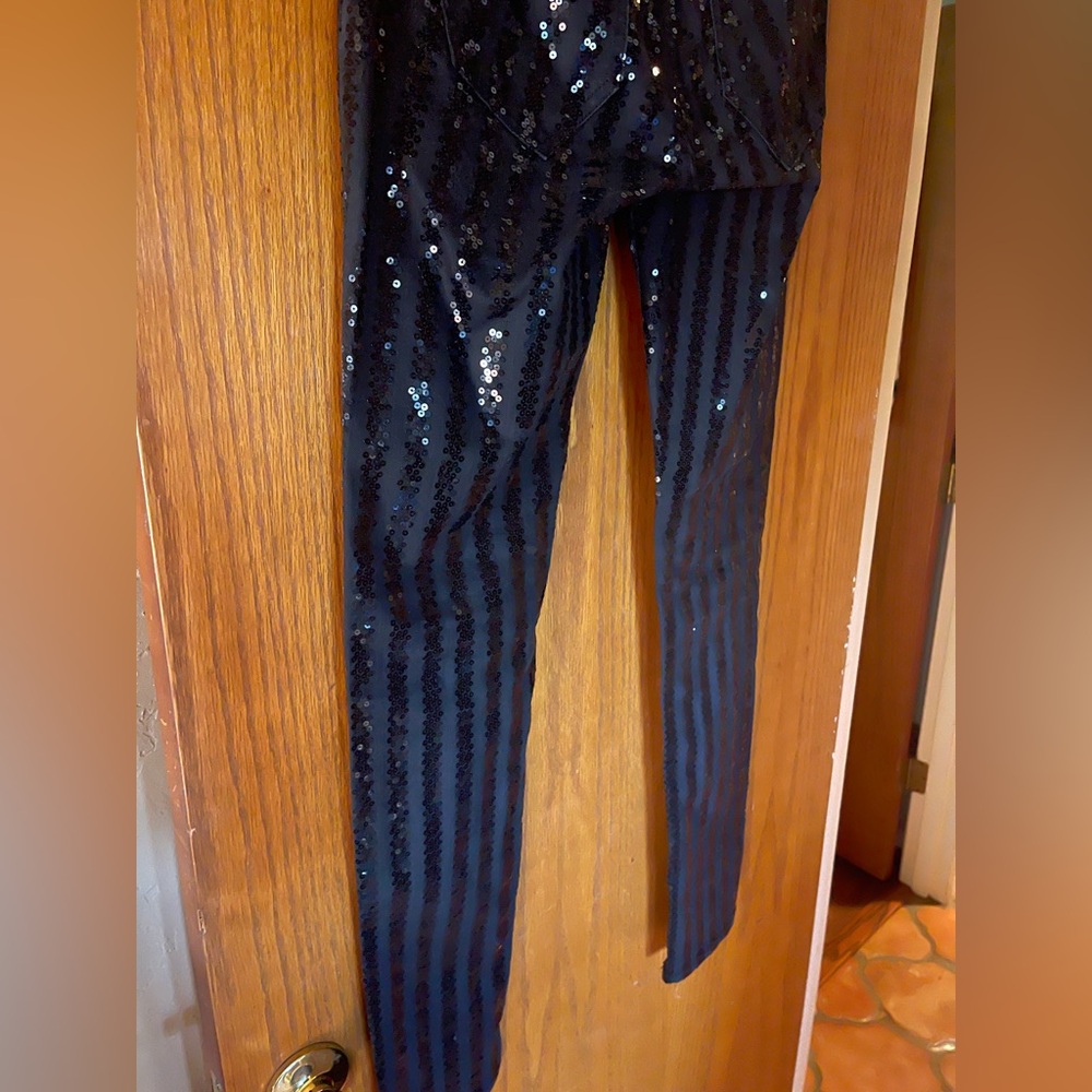 Victoria's Secret Black Sequin Pants